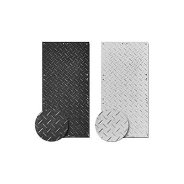 Justrite Checkers® MAT-PAK, 4' x 8' Black AlturnaMATS®, Smooth on 1-Side, AMCP4S1 AMCP4S1